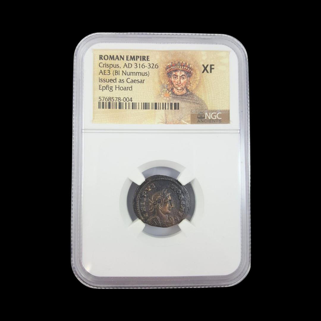 Ancient Roman Bronze Coin of Emperor Victorinus (Ruler of the